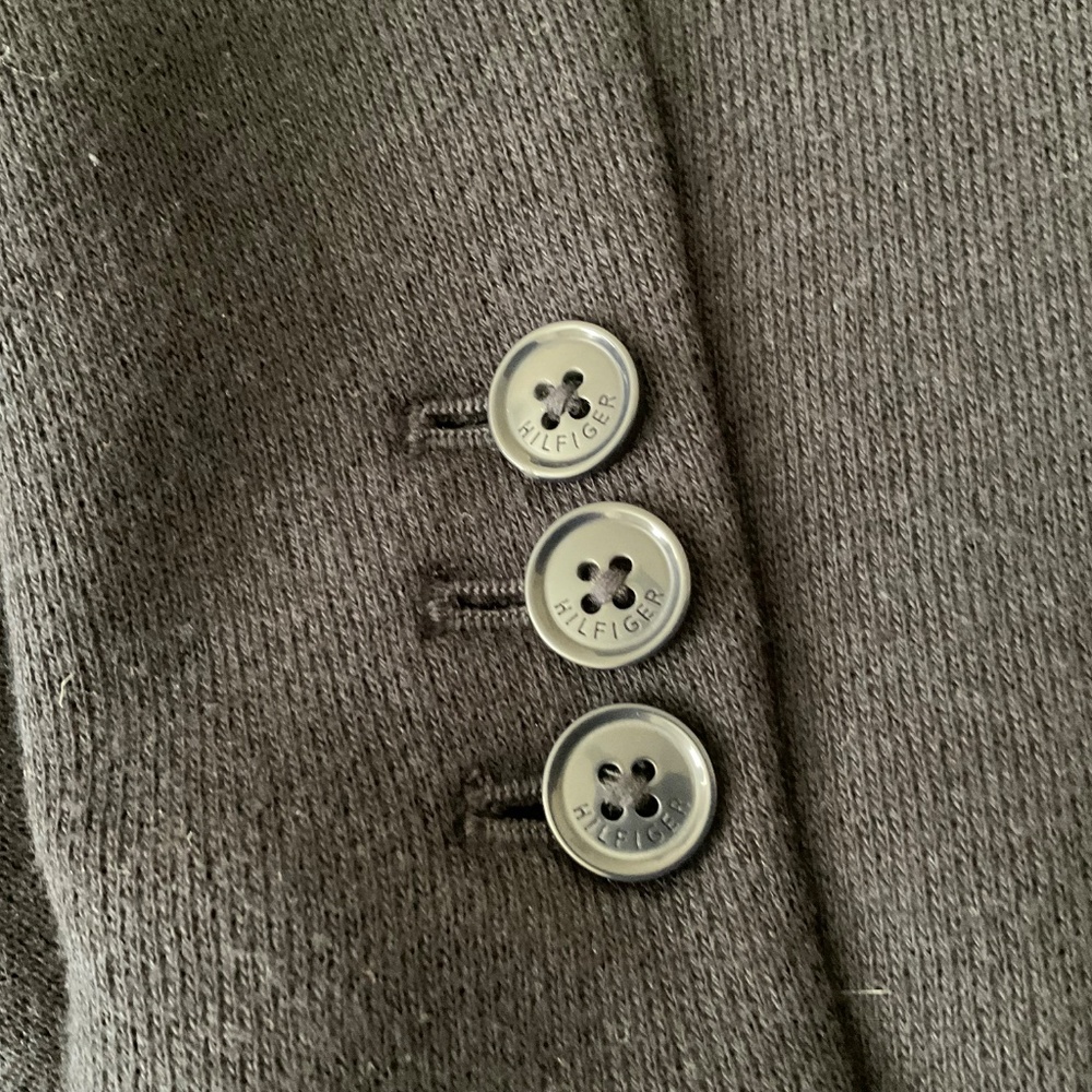 Tommy Hilfiger women jersey navy jacket size 12 - Picture 8 of 9